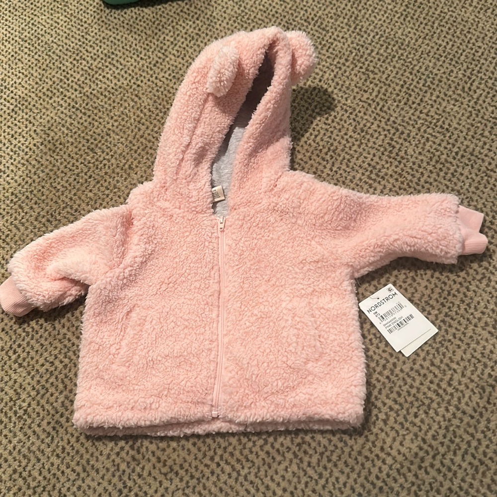 Tucker and Tate pink furry coat